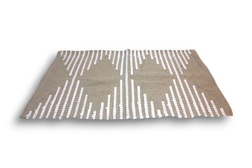 [AAG106] ALFOMBRA NATURAL CON TRAMADO BLANCO 50X80 - eCommerce 3