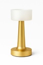 [AAD808] LAMPARA CON PANTALLA REDONDA LISA CON USB LUZ LED DORADO - eCommerce 3