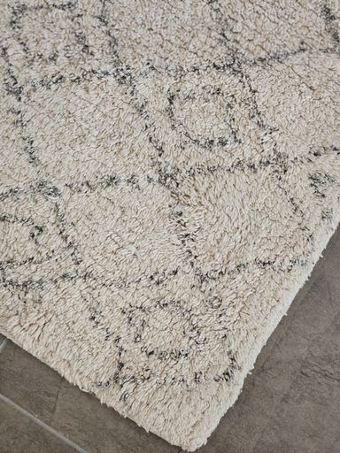 [AAF030] ALFOMBRA PELO CORTO NATURAL ROMBOS GRISES 40X60 CM - eCommerce 4