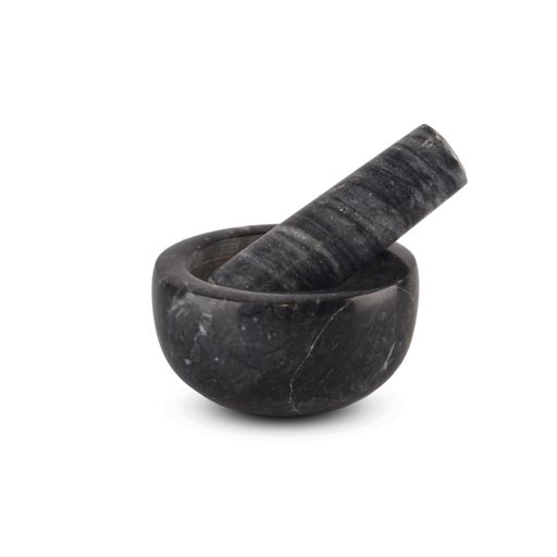 [AAF870] MORTERO REDONDO BAJO NEGRO DE MARMOL 11X6CM - eCommerce 3