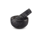 [AAF870] MORTERO REDONDO BAJO NEGRO DE MARMOL 11X6CM - eCommerce 3