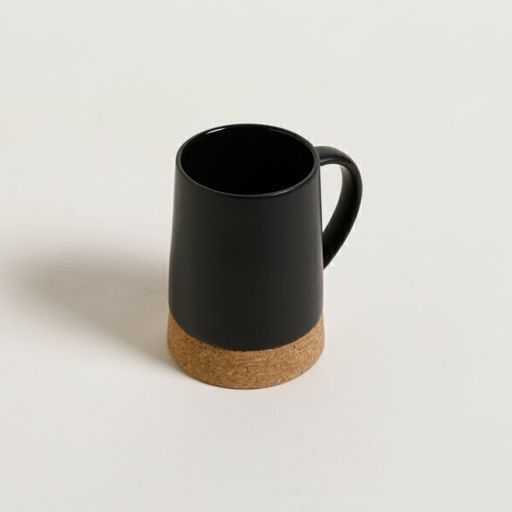 [AAC543.0] MUG CONICO NEGRO BASE CORCHO - eCommerce 4
