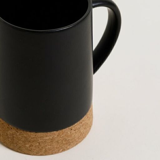 [AAC543.0] MUG CONICO NEGRO BASE CORCHO - eCommerce 5