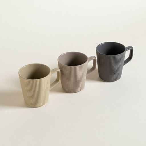 [AAD776.0] MUG DE CERAMICA RAYAS VERTICALES BEIGE - eCommerce 5