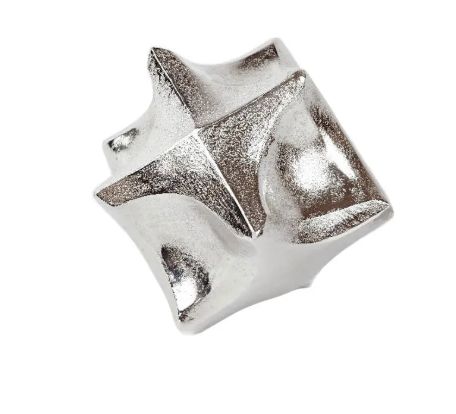 [AAF857.1] ADORNO COUNTRY ALUMINIO 13CM PLATEADO - eCommerce 4