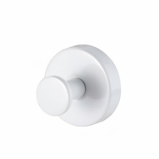 [AAG255] PERCHERO REDONDO BLANCO CON ADHESIVO DE METAL - eCommerce 3