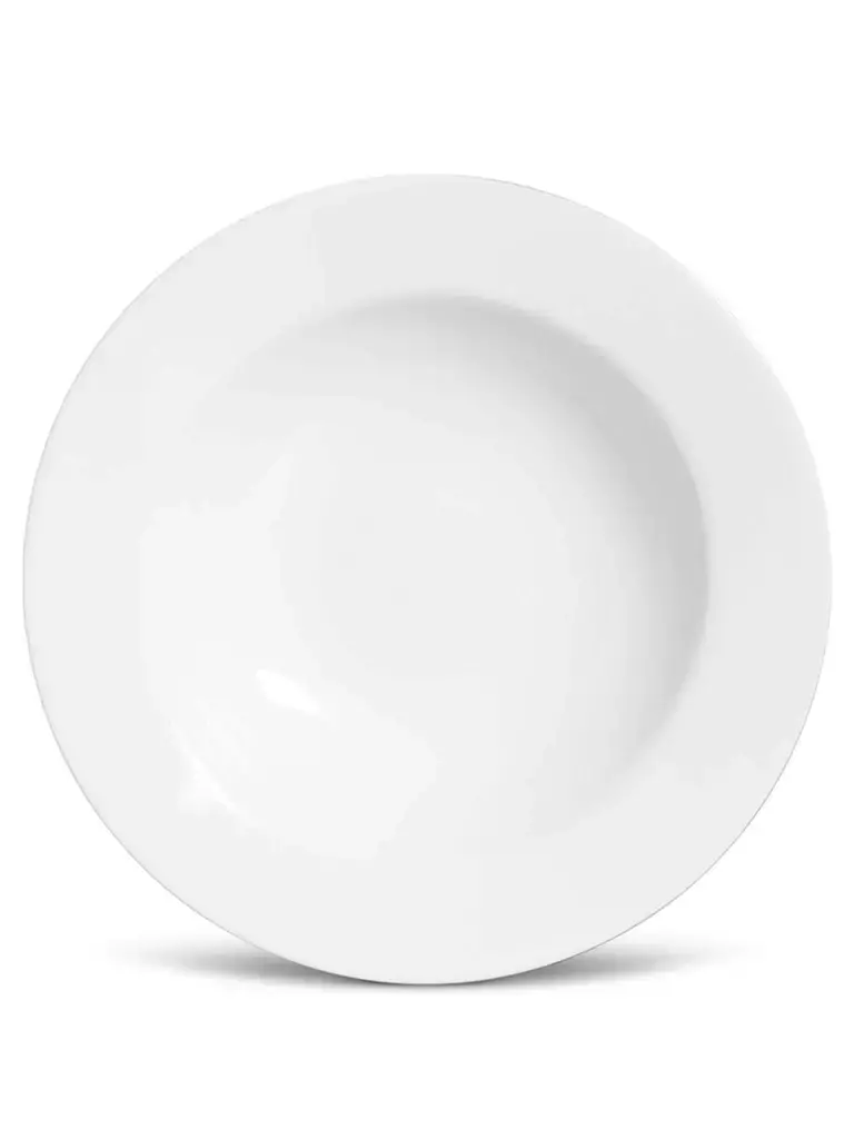 [AAF345] PLATO HONDO STONEWARE MONACO BLANCO X6 PIEZAS - eCommerce 5
