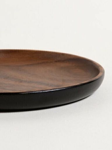 [AAE592] PLATO REDONDO ACACIA MANILA BLACK 20 CM - eCommerce 5