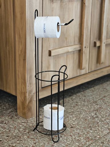 [AAA082.0] PORTA ROLLO PAPEL HIGIENICO NEGRO - eCommerce 4