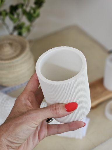 [AAE826] PORTACEPILLO MAREA RESINA 10 CM BLANCO - eCommerce 3