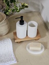 [AAE826] PORTACEPILLO MAREA RESINA 10 CM BLANCO - eCommerce 4