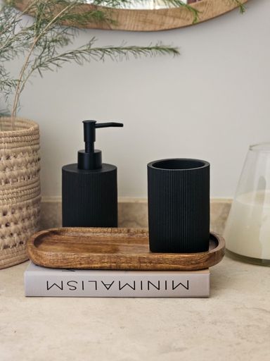 [AAE428] PORTACEPILLO MAREA RESINA 10CM NEGRO - eCommerce 2