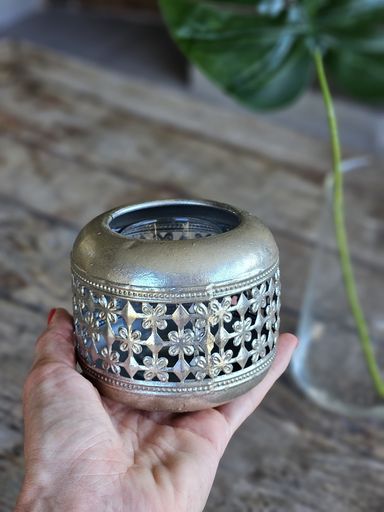 [AAE755] PORTAVELA PLATEADO 11 CM - eCommerce 4
