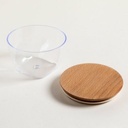 [AAE240] RECIPIENTE CONICO ACRILICO TAPA DE MADERA 300 ML - eCommerce 2