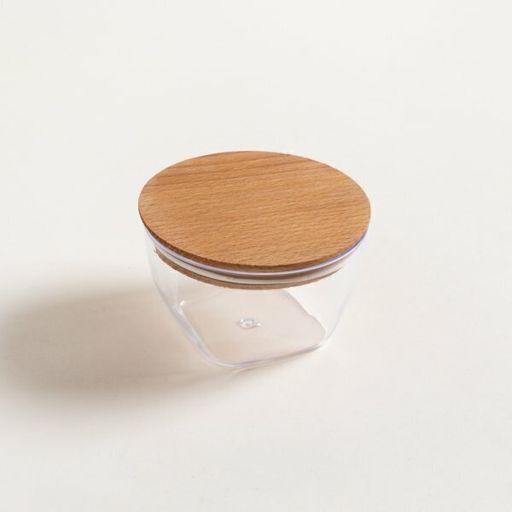 [AAE240] RECIPIENTE CONICO ACRILICO TAPA DE MADERA 300 ML - eCommerce 3