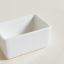 [AAE242] RECIPIENTE DE PORCELANA BLANCA RECTANGULAR 9X6 CM - eCommerce 5