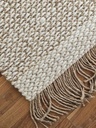 [AAF561] ALFOMBRA YUTE Y ALGODON BLANCO CON FLECOS 60X120 CM - eCommerce 3