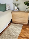 [AAF561] ALFOMBRA YUTE Y ALGODON BLANCO CON FLECOS 60X120 CM - eCommerce 4