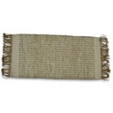 [AAF561] ALFOMBRA YUTE Y ALGODON BLANCO CON FLECOS 60X120 CM - eCommerce 5