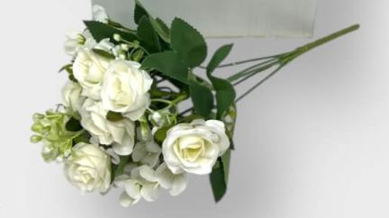 [AAH164] Ramo rositas blancas 30cm - eCommerce 3