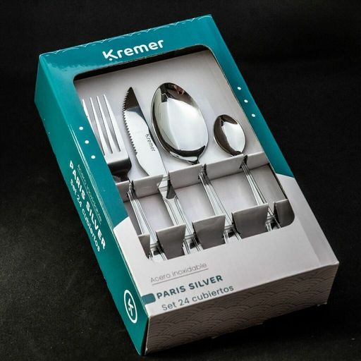 [AAC077.0] SET CUBIERTOS 24 PIEZAS PARIS SILVER - eCommerce 6