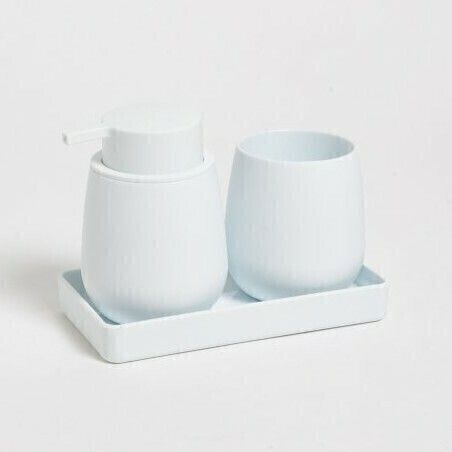 [AAE698] SET DE BAÑO X3 BANDEJA SILICONADO BLANCO - eCommerce 2