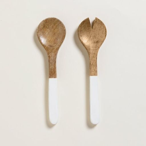 [AAD122] SET DE CUCHARA Y TENEDOR DE MADERA ESMALTADA SAHA - eCommerce 4