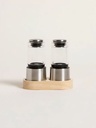 [AAE241] SET DE SALERO Y PIMENTERO ACERO BASE MADERA - eCommerce 3