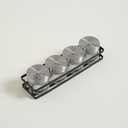 [AAE892] SET X 4 ESPECIEROS EN RACK DE METAL NEGRO 27 X 8 X 6,5 CM - eCommerce 4