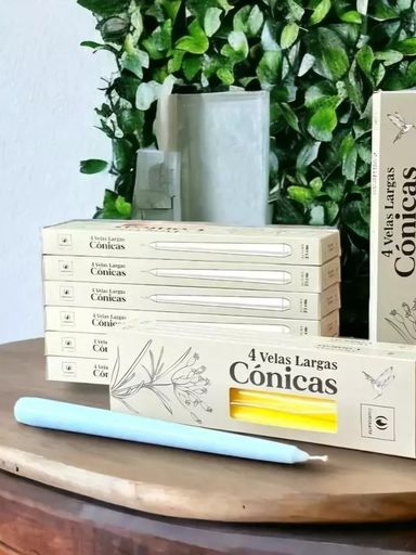[AAE763] SET X 4 VELAS CONICAS LARGAS 25 CM - eCommerce 3