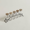 [AAE883] SET X 5 ESPECIEROS VIDRIO Y ACACIA EN RACK 90 ML - eCommerce 4