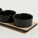 [AAC451.0] SET X3 COPETINEROS PORCELANA BASE BAMBOO NEGRO - eCommerce 3
