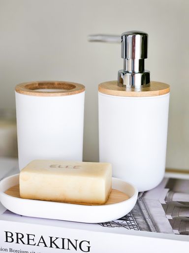 [AAG137] SET X3 DE BAÑO BLANCO BAMBOO - eCommerce 4