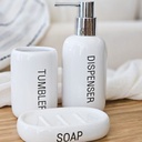 [AAD816] SET X3 DE BAÑO BLANCO LETRAS NEGRAS DE CERAMICA - eCommerce 2