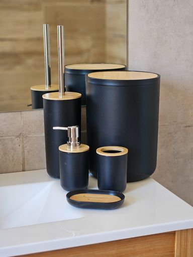 [AAE253] SET X5 PIEZAS DE BAÑO NEGRO - eCommerce 2