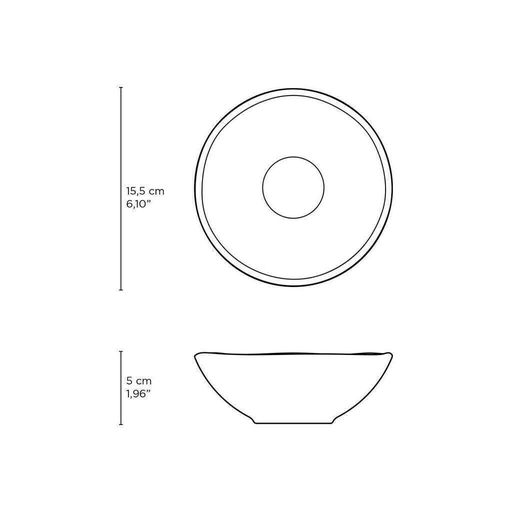 [AAG155] SET X6 BOWL ORGANICA LINHAS NEGRO 370ML - eCommerce 6