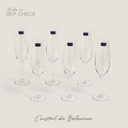 [AAB166.0] SET X6 COPAS CHAMPAGNE CRISTAL BOHEMIA - eCommerce 2