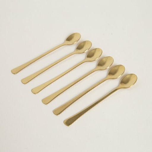 [AAC720.1] SET X6 CUCHARAS DE ACERO DORADO OVAL - eCommerce 4