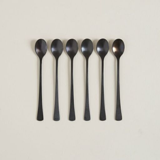 [AAC721.0] SET X6 CUCHARAS DE ACERO NEGRO OVAL - eCommerce 3