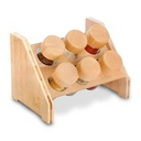 [AAE644] SET X6 ESPECIEROS CON SOPORTE Y TAPA DE BAMBOO 20X14X14CM - eCommerce 4