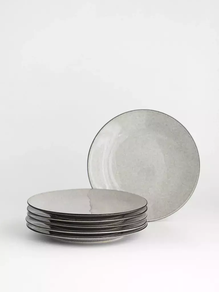 [AAF378] SET X6 PLATO PLAYO PEDRA GREY 27 CM - eCommerce 3