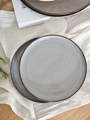 [AAG047] SET X6 PLATO POSTRE 19 CM MODERNA GREY - eCommerce 2