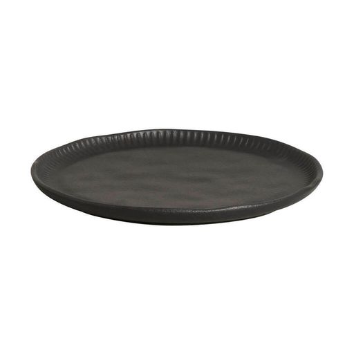[AAG158] SET X6 PLATO POSTRE ORGANICA LINHAS NEGRO 21CM - eCommerce 4