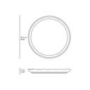 [AAG158] SET X6 PLATO POSTRE ORGANICA LINHAS NEGRO 21CM - eCommerce 5