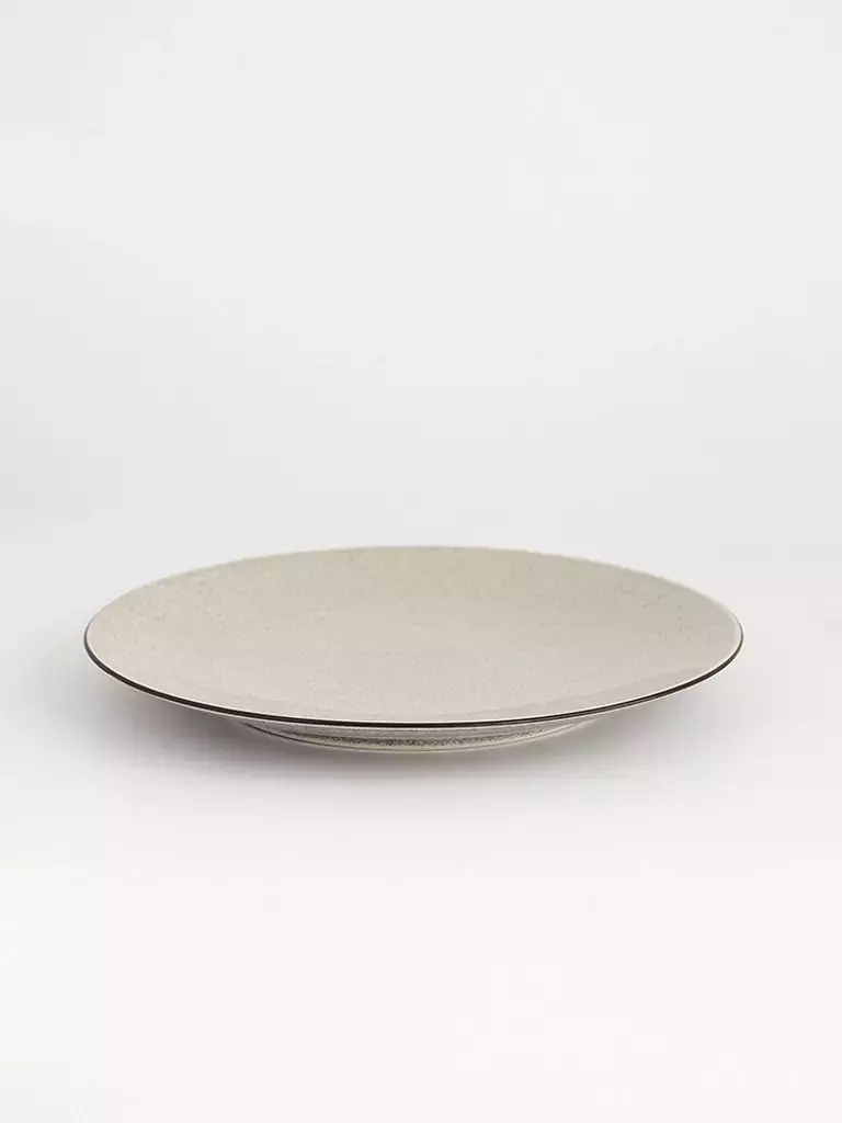 [AAE674] SET X6 PLATO POSTRE PORCELANA PEDRA ROCHA BEIGE 20 CM - eCommerce 6