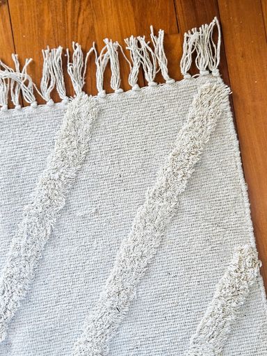 [AAE906] ALFOMBRA 120 X 180 CM BASE TEJIDA CON X CONCÉNTRICAS GRIS - eCommerce 3