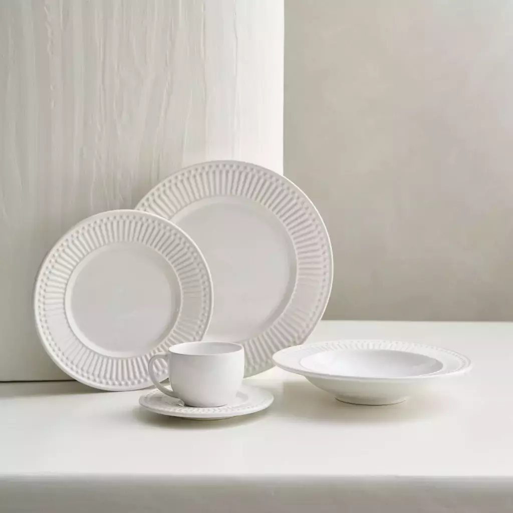 [AAE554] SET x 6 PIEZAS BLANCO LINEA ROMA - eCommerce 3