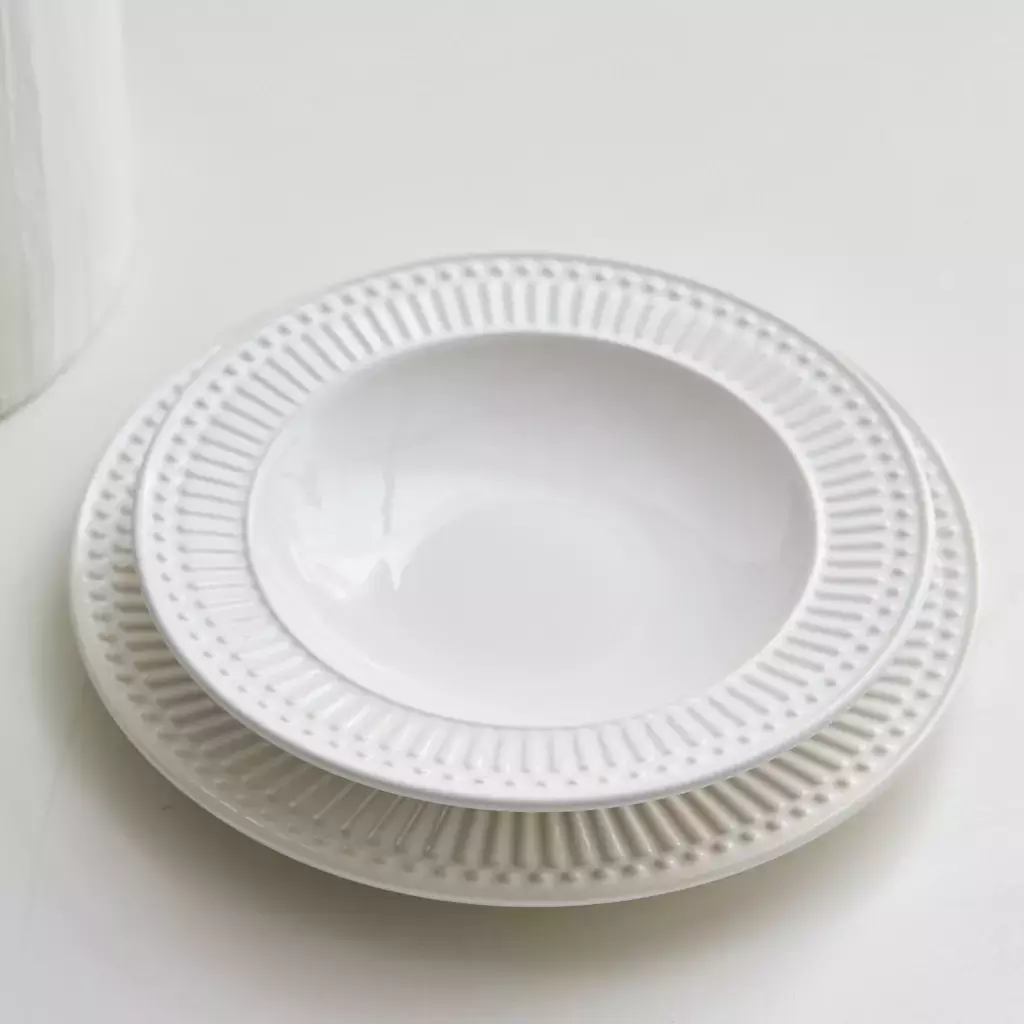 [AAE554] SET x 6 PIEZAS BLANCO LINEA ROMA - eCommerce 6