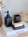 [AAH251] Set de Baño 3 Piezas Plain Negro - eCommerce 3