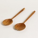 [AAH574] Set de cubiertos para ensalada madera de teca 30cm - eCommerce 4